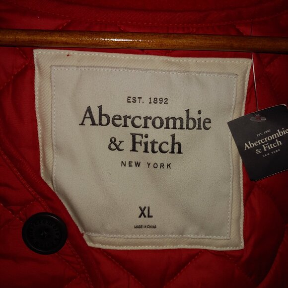 Vintage Abercrombie Red Jacket with Gillet Size XL - Picture 7 of 16